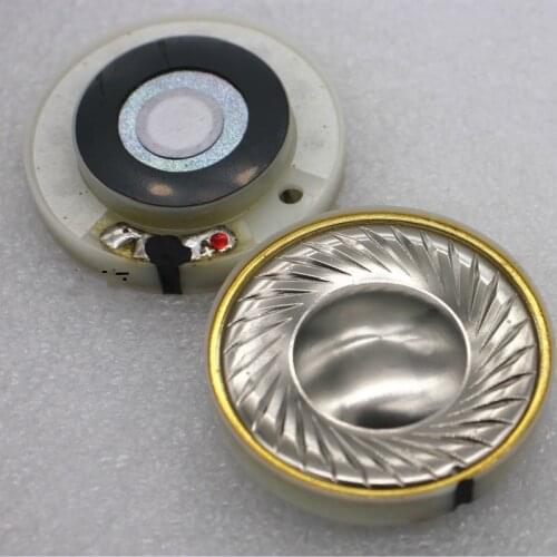 40mm Headset Driver Unit Hifi Headphone Speaker Repair Parts 32ohm Titanium film Deep Bass Earphone Accessories On Sale 2pcs