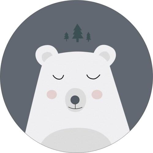 European Geometric Round Carpet For Living Room Children Bedroom Rugs And Carpets Computer Chair Floor Mat Cloakroom Carpet