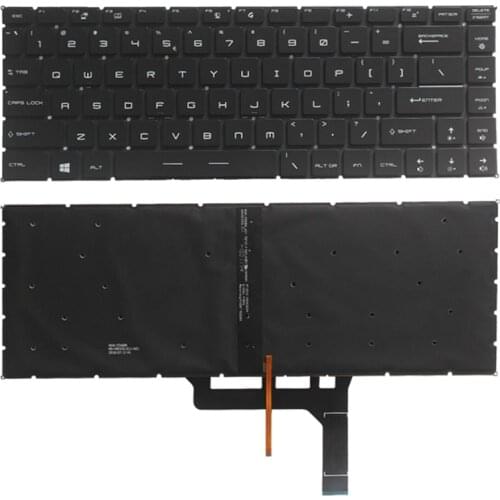 New US keyboard for MSI PS63 MODERN 8M PS63 MODERN 8RC laptop US keyboard backlit