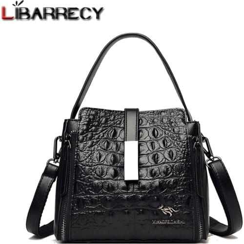 New Fashion Exquisite Shoulder Bag Casual Design Women Messenger Bags Female PU Leather Alligator Handbag for Women Sac A Main