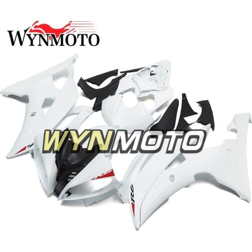 ABS Plastic Injection Mortorbike Bodyworks For Yamaha YZF600 R6 2008 2016 09 10 11 12 13 14 15 White Motorcycle Fairings Carenes