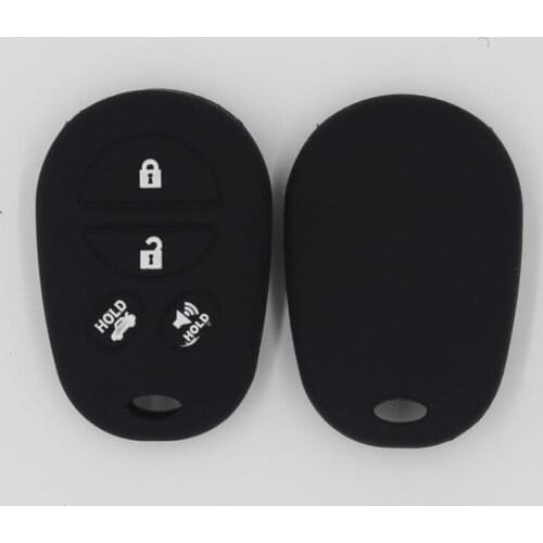 Wholesale Key Case for Toyota Camry Solara 2017 Avalon Tundra Sequoia 4 Buttons Smart Remote Silicone Car Key Protected Cover