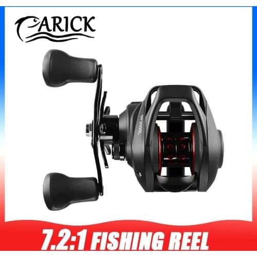 BF2000 Series Baitcasting Fishing Reel 7.2:1 Gear Ratio Deep/Shallow Metal Spool 5.5KG Max Drag Casting Fishing Reel Wheel