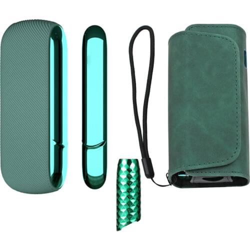 Bling Cap Silicone Cover Wallet Leather Case for IQOS 3.0 Replacement Part Protective Cases Repair Accessories