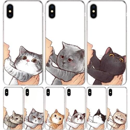 Kiss My Lovely Cat Kitten Silicon Phone Case For Apple IPhone 11 12 Pro X XR XS Max 7 8 6 6S Plus 7G 6G 5S SE + Pattern Cover Co
