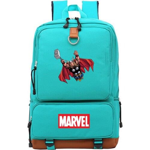 MARVEL Superhero Thor Backpack Water Repellen Student School Bag Boy Nylon Material Escolar Mochila Laptop Bag Large Capacity