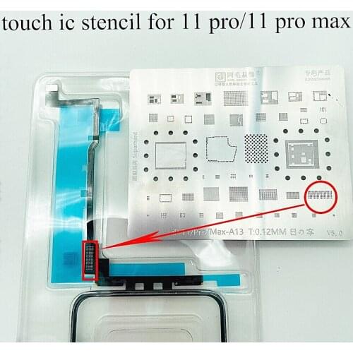 AMAOE A13 Reballing Stencil For 11ProMax 11pro Touch IC Chip Repair A11 A12 A13 IC Chip Solering Planting Tin