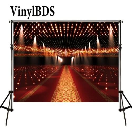 VinylBDS 5x7ft Hollywood Red Carpet Backdrop VIP Party Backdrops Large Event Celebration Background for Photocall Wedding Photo