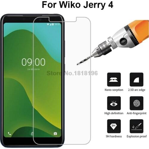 Wiko JERRY4 Tempered Glass 9H 2.5D Premium Protective Screen Protector Film For Wiko JERRY 4 Mobile Phone Case Glass Protector
