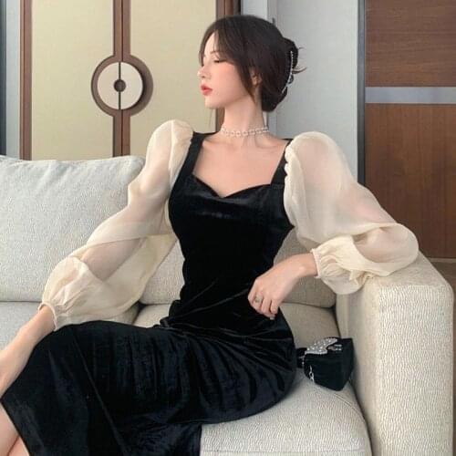 Women Dresses Retro Dress Autumn Winter Vestido De Mujer
