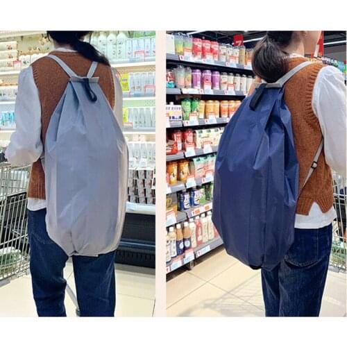 1PCJapanese Eco Shopping Bag Folding Supermarket Going Out Shopper Grocery Bag Large Capacity Portable Shoulder Bolsas De Compra