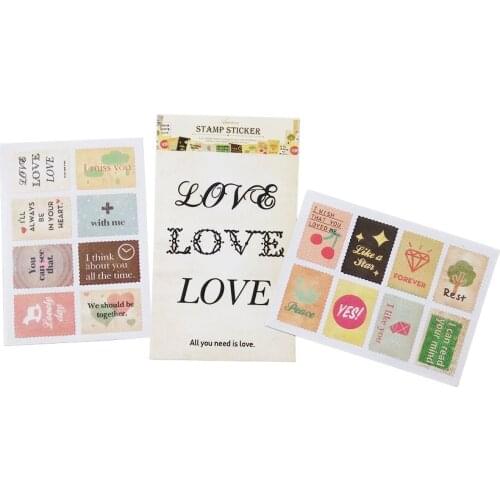 5pack/lot Vintage Vanilla Tower Sticker Romantic Love Paper Sticker DIY Ablum Diary Scrapbooking Label Toy Sticker stamp shape