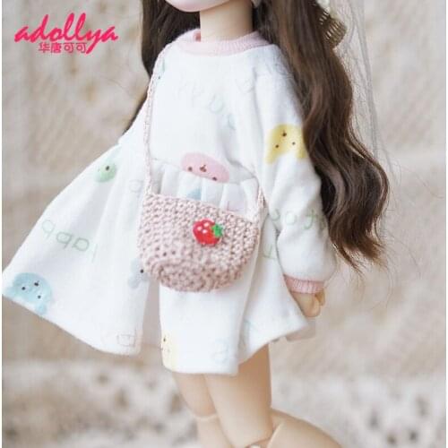 Adollya BJD Doll Accessories BJD Jointed Doll Woven Bag Outgoing Package Suitable for 1/6 Doll Toys for Girls