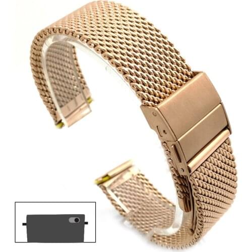 Stainless Steel Watch Band 18mm 20mm 22mm Quick Release Bar Watch Strap Replacement Wristband Women Men Watches Accessories