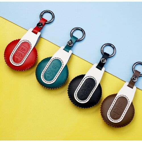 Handmade Genuine Leather Car Key Case Cover Fob For BMW MINI Cooper S F55 F56 F54 F57 F60 Clubman Countryman Accessories