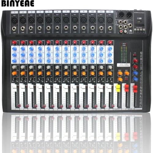 CT120S-USB New 12 Channels Mixing Console Equipment Professional Audio DJ Mixer