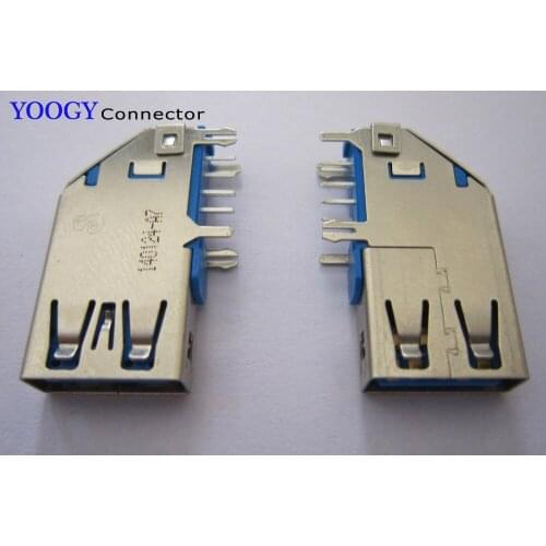 Long section Side vertical Female USB 3.0 connector, long=28mm common use server and computer motherboard