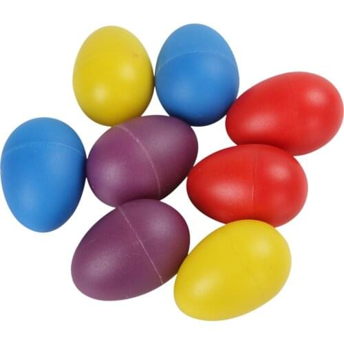 2pcs Cute Plastic Maracas Eggs Shakers Rattle Rustling Percussion Musical Toy for Kids/Games/Children Baby Early Learning