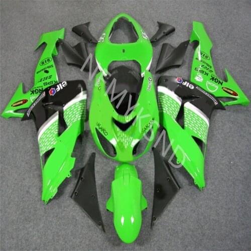 Hot sales Fairing for KAWASAKI NINJA ZX10R 06-07 ZX 10R 06 07 ZX-10R 10 R 2006 2007 green black white Fairing Kits