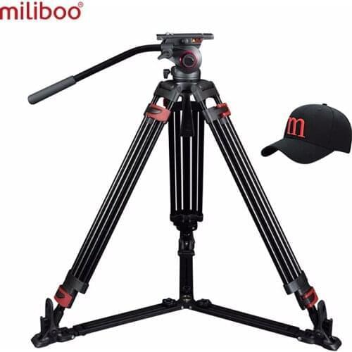 Miliboo Portable Tripod MTT609A/B Aluminum/Carbon Fiber Professional Video Camcorder Tripod VS Manfrotto Tripod Heavy Duty 15KG