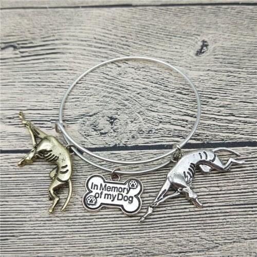 Trendy New Italian Greyhound Bangles Cute Italian Greyhound Dog Bangles Bracelets Fashion Animal Pet Jewellery