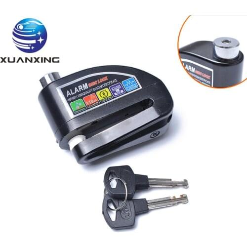 Motorcycle Anti-theft Lock Bicycle Steel Lock Super Class B Aluminum Lock Bicycle Disc Brake Lock High Decibel Alarm Waterproof
