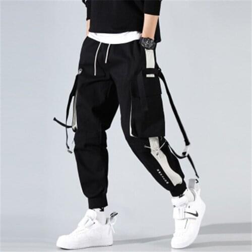 Men Harem Pants 2020 Casual Harem Joggers Harajuku Hip Hop Fashion Tactical Male Streetwear Full Length