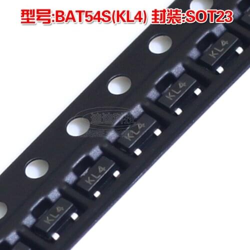 New BAT54S SOT-23 Silk Screen KL4 Schottky Diode 0.2A 30V SOT23 SMD