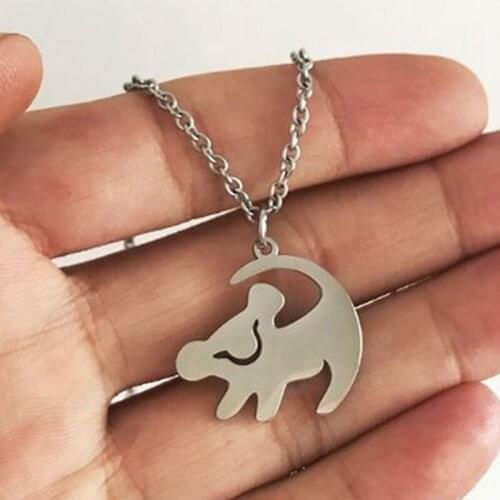 Silver Gold Color Lion King Pendant Necklace Best Birthday Gift Women Jewelry