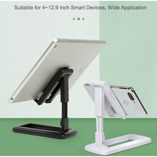Foldable Mobile Phone Holder for Desktop Clip-free Telescopic Tablet Phone Stand Adjustable Height & Angle JR Deals