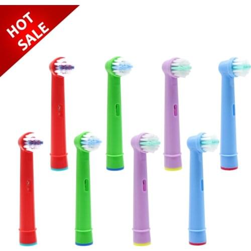 8pcs Replacement Children kids Brush Heads for Oral-B D19 OC18 D811 D9525 D9511 D25 D30 Princess /Car /Mickey Tooth Brush Heads