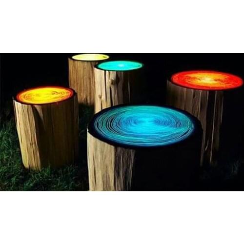 Color Changing Lighting Seat Garden Backyard Landscape Light Park Path Waterproof Exterior Lawn Lamp