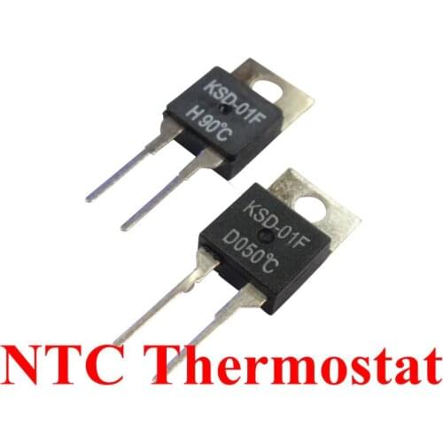 50PCS KSD-01F/JUC-31F 0C-150C dergree thermostat temperature switch thermal fuse resettable 5C/20C/35C/40C/55C/75C/80C/90C/95C
