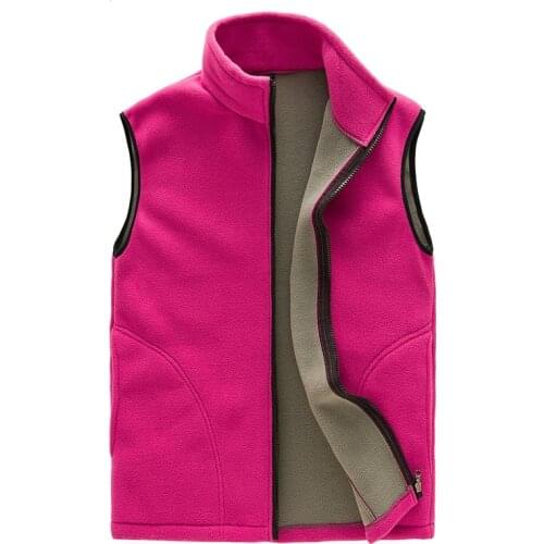 2020 Casual Vest Women Autumn Winter Warm Thick Sleeveless Jacket Thermal Soft Windproof Waistcoat Female Polar Fleece Vests