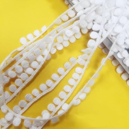 19yards/lot width 0.8cm white cotton Lace Trim fabric Ribbon DIY dress skirt clothes tablecloth decorative Sewing Accessories