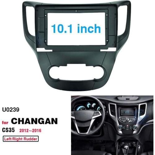 2 Din 10.1 Inch Car Radio Installation DVD GPS Mp5 Plastic Fascia Panel Frame for CHANGAN CS35 2012~2016 Dash Mount Kit