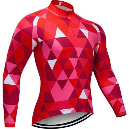 2021 Men Cycling Clothing Mtb Bike Jersey Warm Long Sleeves Autumn Bicycle Clothing Ropa Ciclismo Top Jersey