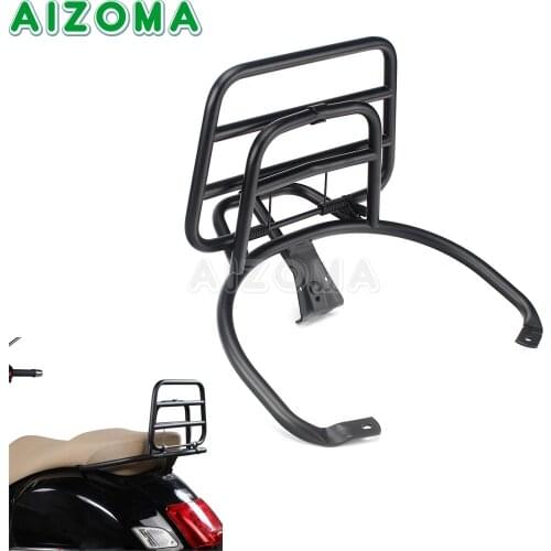 Motorcycle Accessories Folding Rear Luggage Rack with Bonus Metal Clamp for Piaggio Vespa GTV GTS 250 300 Primavera Sprint 150