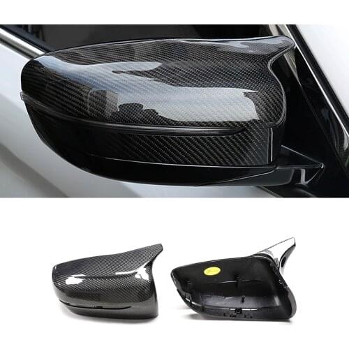 Car Accessories Carbon Fiber Side Rearview Mirror Frame Cover Sticker Case Replacement Decoration for BMW 3 Series G20 2019-2021