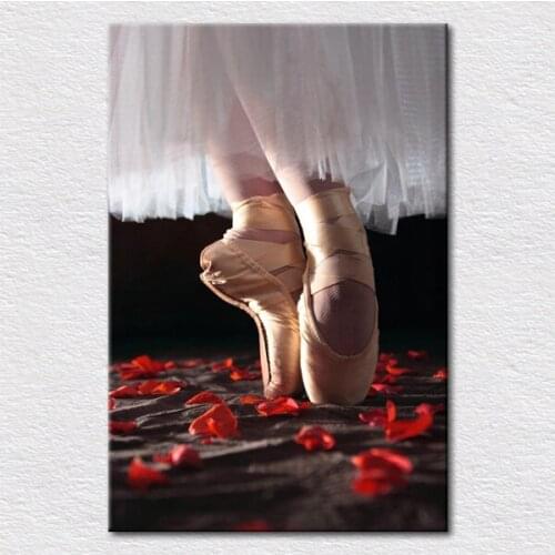 Free shipping canvas prints art gift ballerina dancing oil painting printed on canvas with high quality Dd-6-jz-(653)