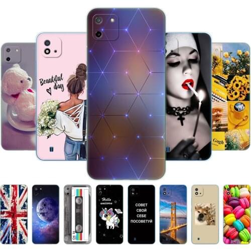 For Realme C11 2021 2020 Case 6.5 inch Back Phone Cover For OPPO RealmeC11 RMX3231 RMX2185 Silicon Soft TPU bumper Dropshipping
