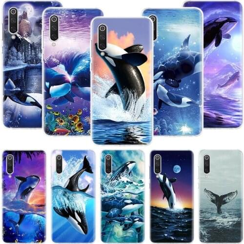 Sea Orcinus Orca Phone Case For Xiaomi Mi Note 10 11 9 8 10T 9T CC9 A1 A2 A3 5X 6X Pocophone F1 X3 F2 Pro Lite Coque Cover