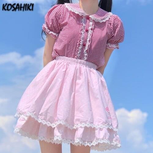 Женские короткие рубашки KOSAHIKI China At AliExpress