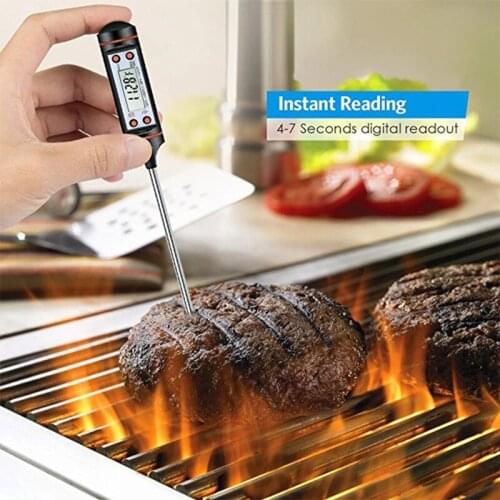 Kitchen milk food pen thermometer probe electronic digital display liquid barbecue baking oil temperature meter