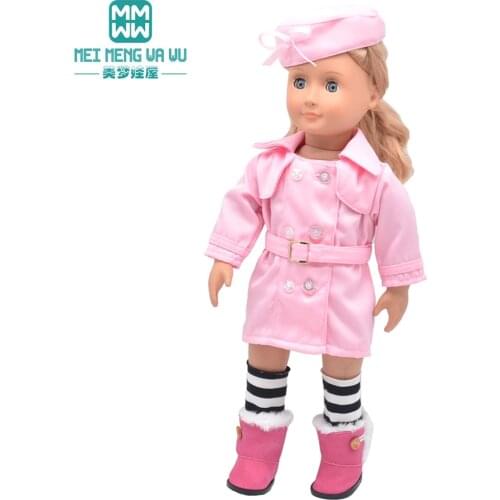 Variety of multi - color leisure suits Clothes for 45cm american doll and new born doll accessories