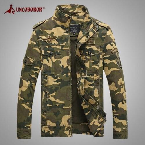 Mens Military Camouflage Jackets Spring Autumn Cotton Army Windbreaker Uniform Coat Embroidery Pilot Bomber Tactical Jacket 4XL