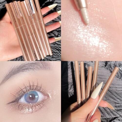 Shimmer Pearl White Eyeliner Glitter Eye Makeup with Shiny Magical Sparkle Eye Shadow Pens Cosmeticos Glitter Eyeshadow Pencil