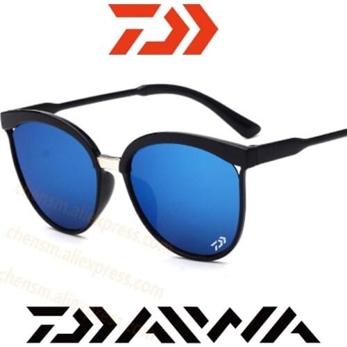 Dawa Fashion Men 2020 New UV Protection Outdoor Fishing Glasses Dazzling Color Reflective Daiwa Sports Sunglasses