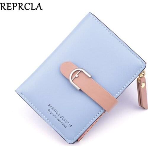 REPRCLA Fashion Ladies Wallet PU Leather Coin Bag Folding Purse Card Holder Brand Designer Women Wallets