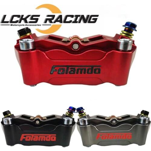 Motorcycle Universal CNC Brake Caliper 100mm With 4*32mm Piston For Honda Yamaha Kawasaki Suzuki KTM Vespa Scooters Modify